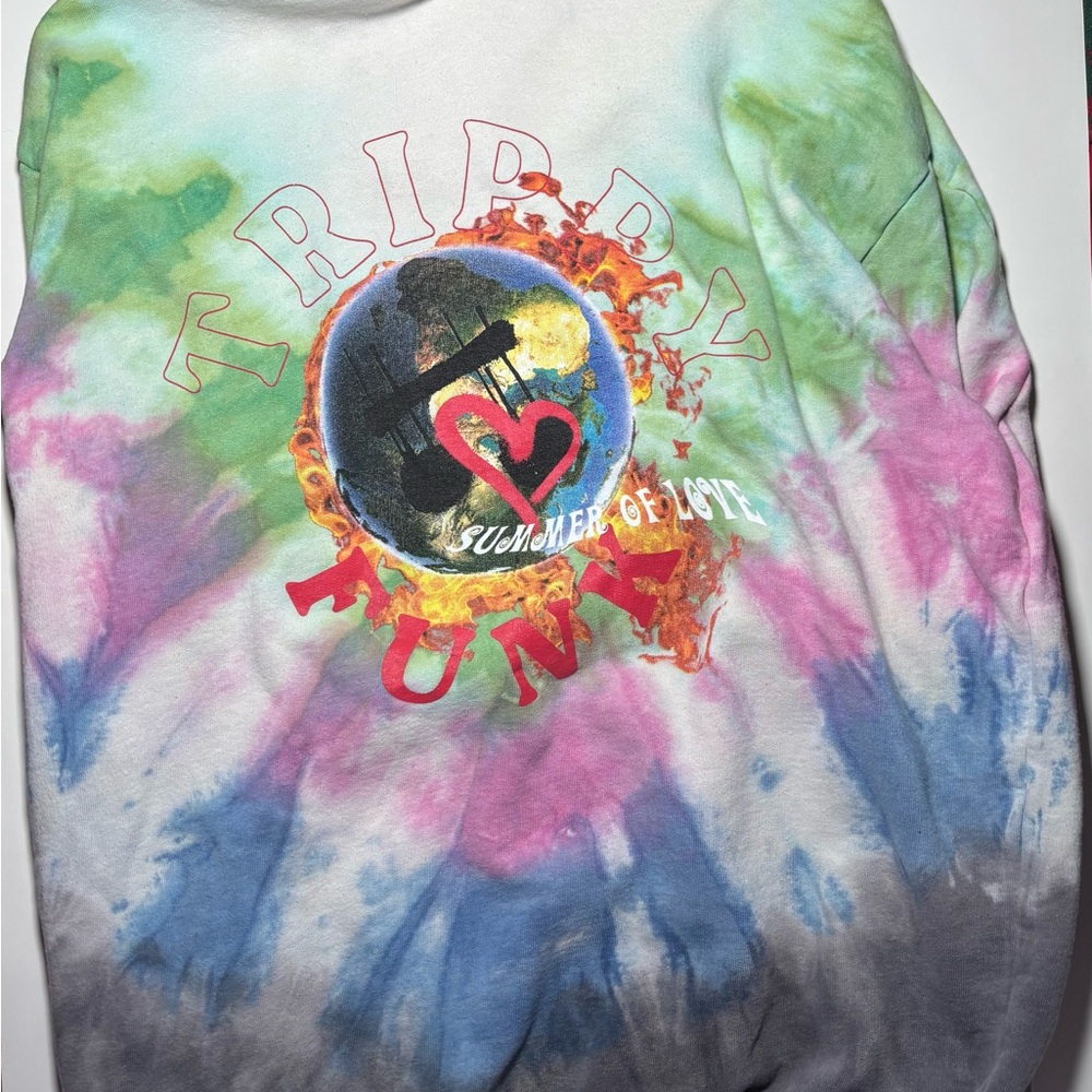 Trippy Funk Oversized Tie-Dye Hoodie